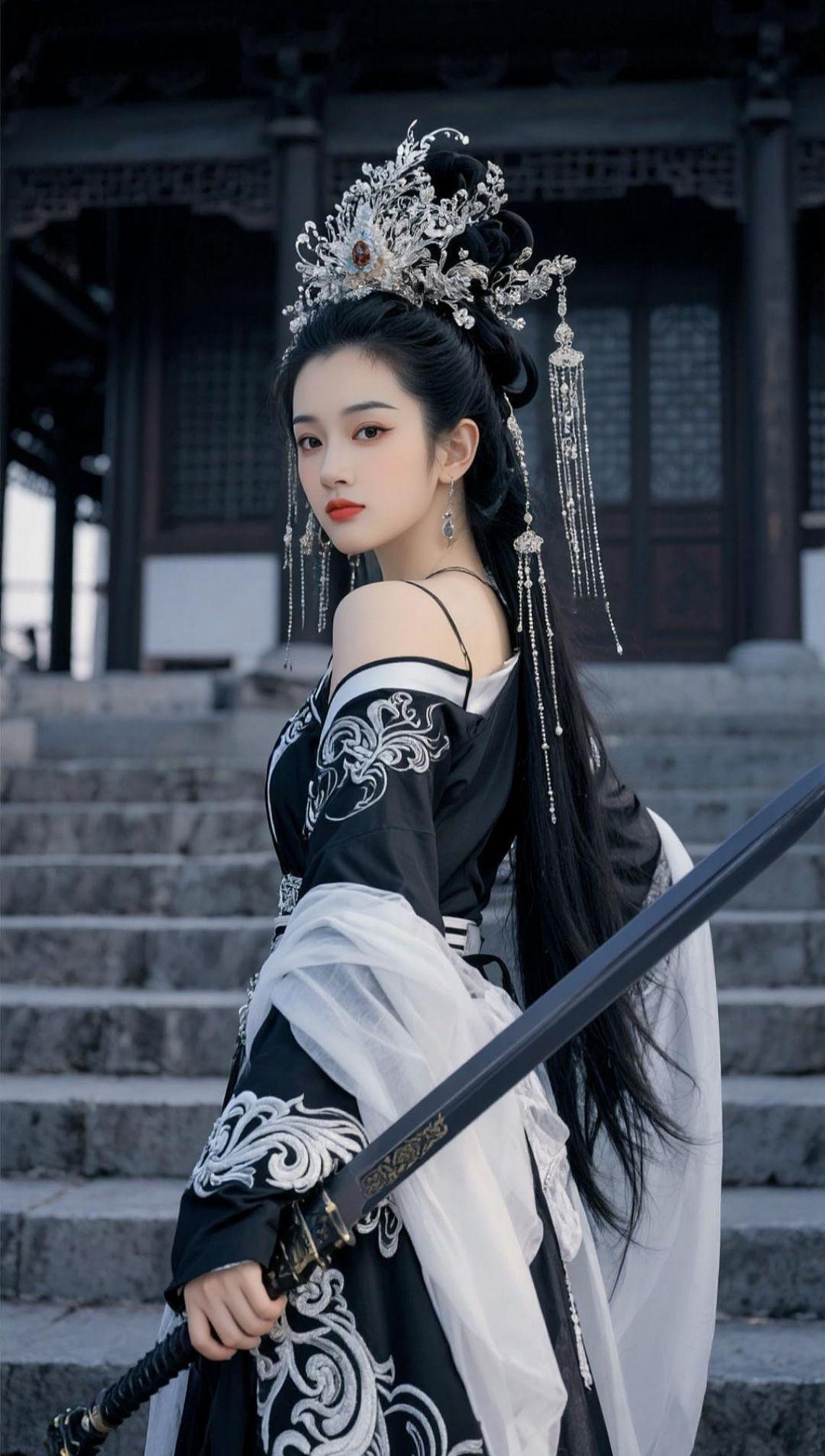 AI古风持剑照  抖音ai创作 抖音玩法合伙人计划 我在抖音玩特效 拍同款。