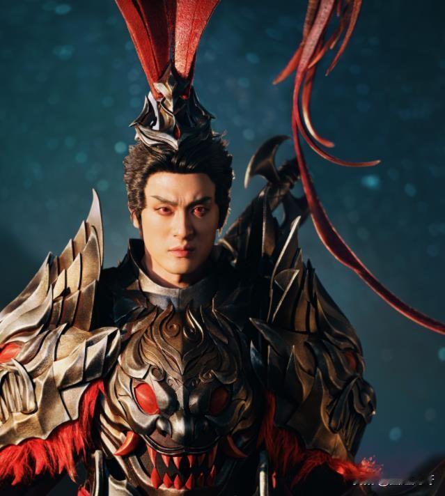 太帅了！孙艺洲真的cos上吕布了，一身红色铠甲战衣，完美还原了角色该有的英姿风采