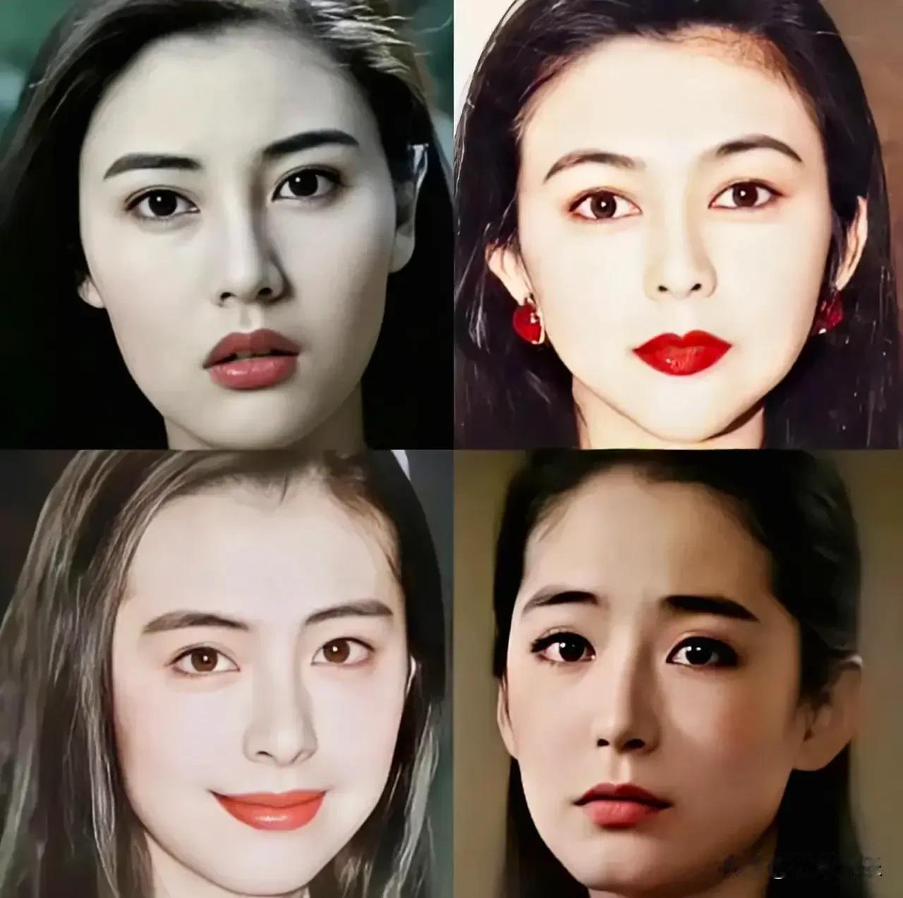 网友心中的四大美人，第一名李嘉欣，身高172厘米，中葡混血儿。第二名林青霞，身高