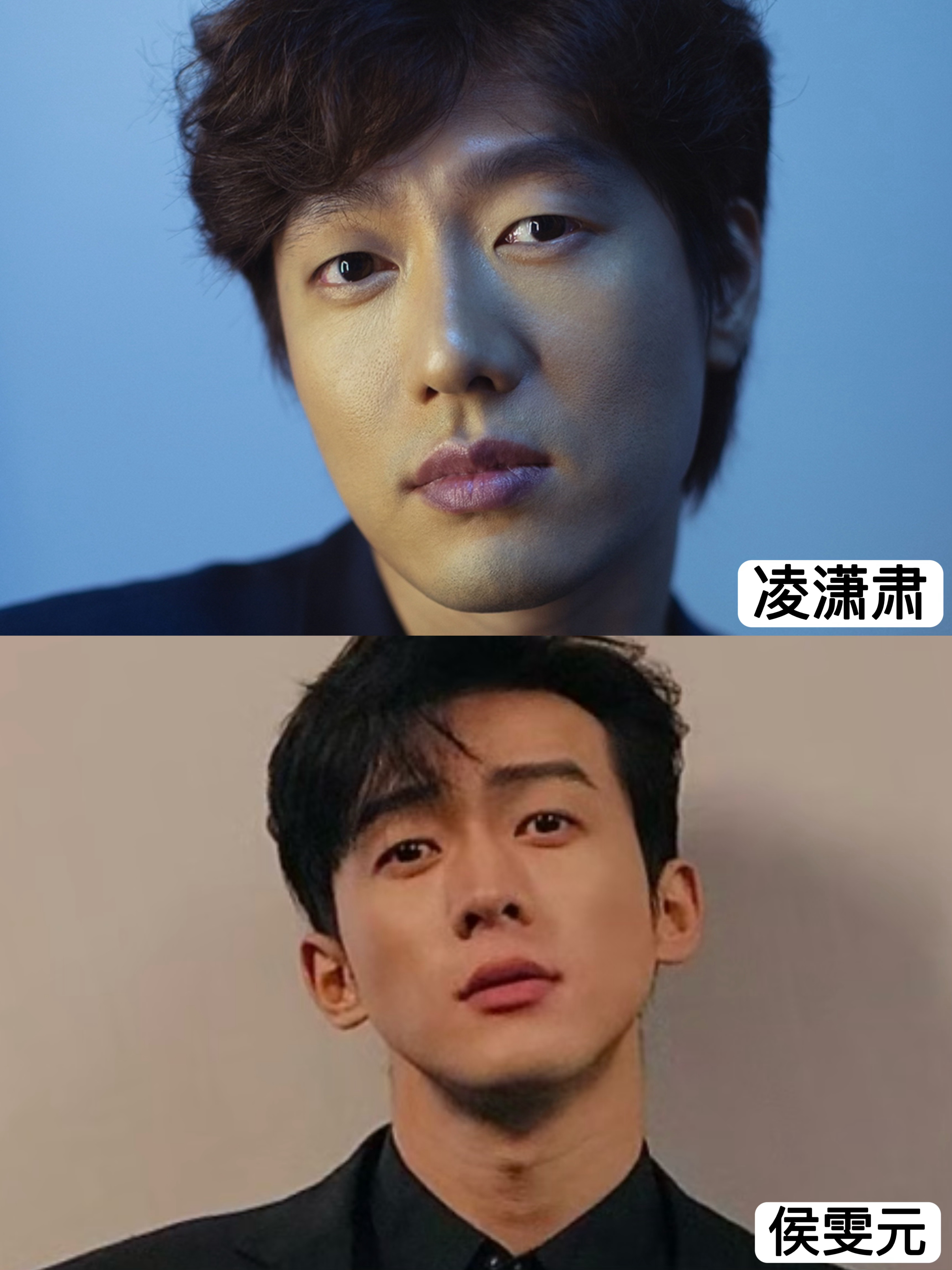 都是单眼皮，小麦色帅哥。凌潇肃侯雯元 莞莞类卿