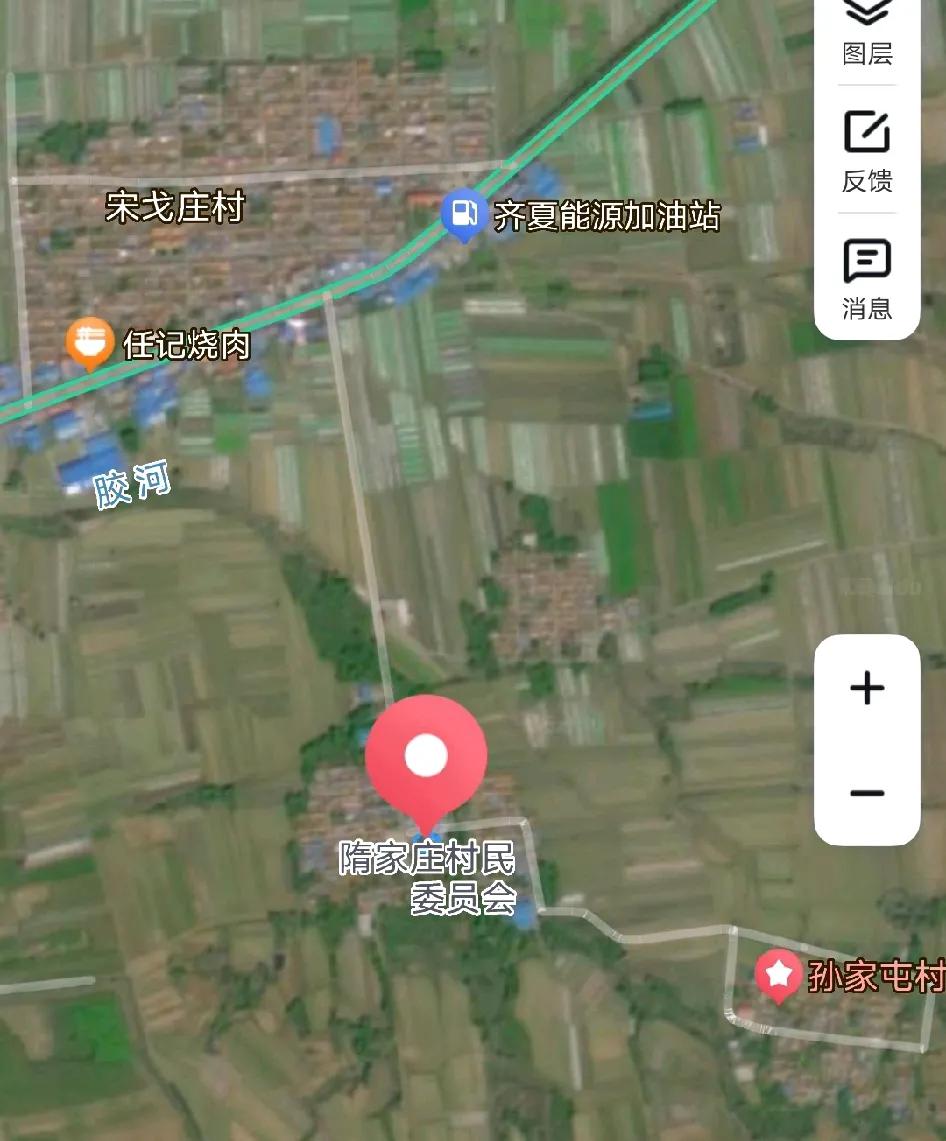 隋家庄村位于青岛胶州市胶西镇西南部，距镇驻地约13公里，东与张家小庄、孙家屯相邻
