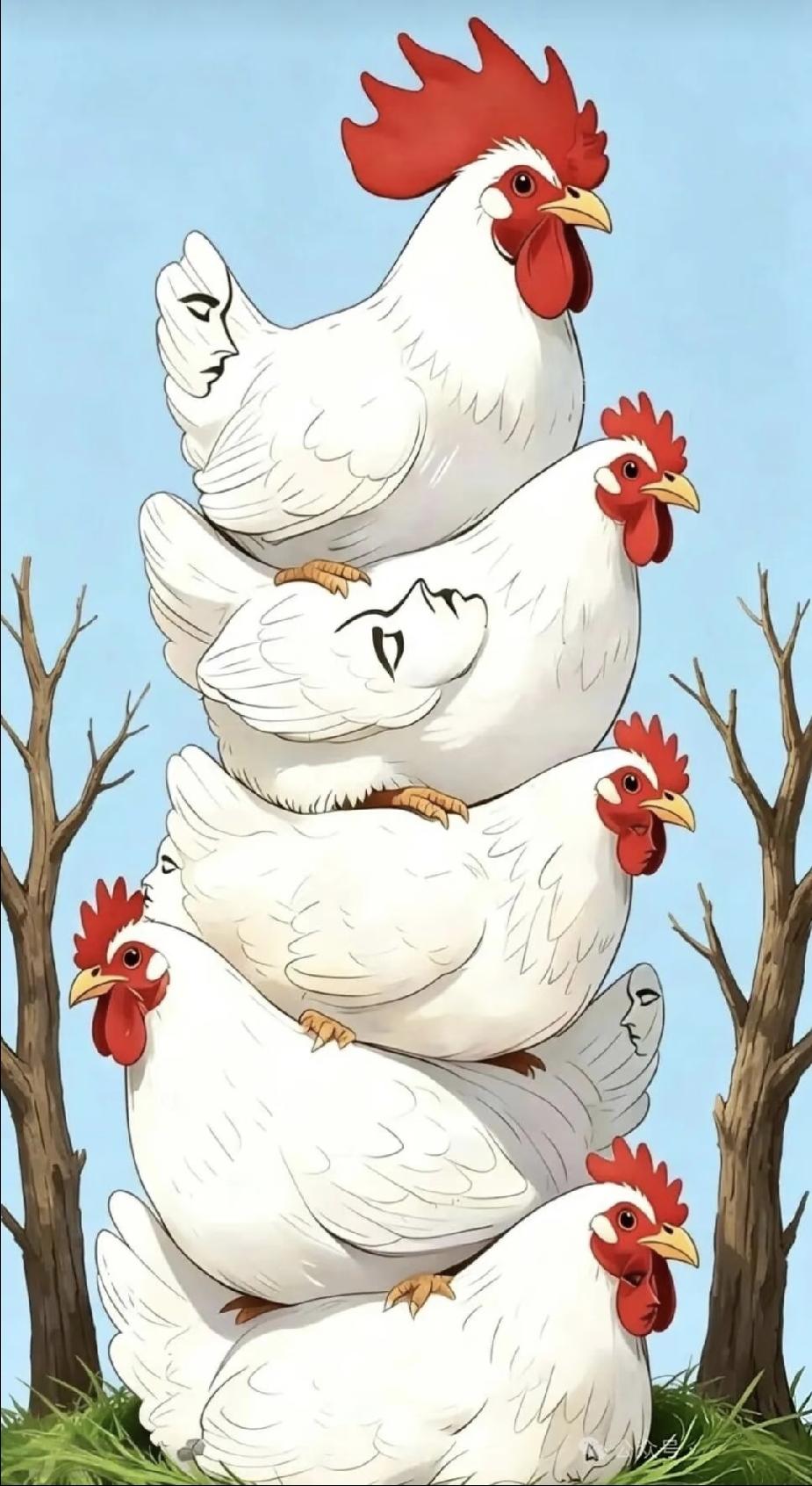 一眼能看到几张脸