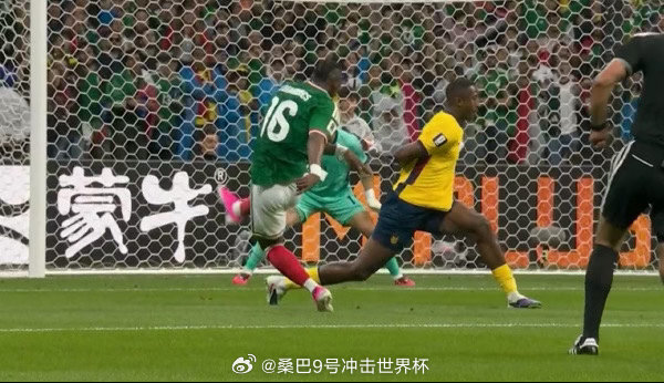 22分钟！墨西哥1-0领先厄瓜多尔！基尼奥内斯一条龙兜射，连场破门，个人本届第3
