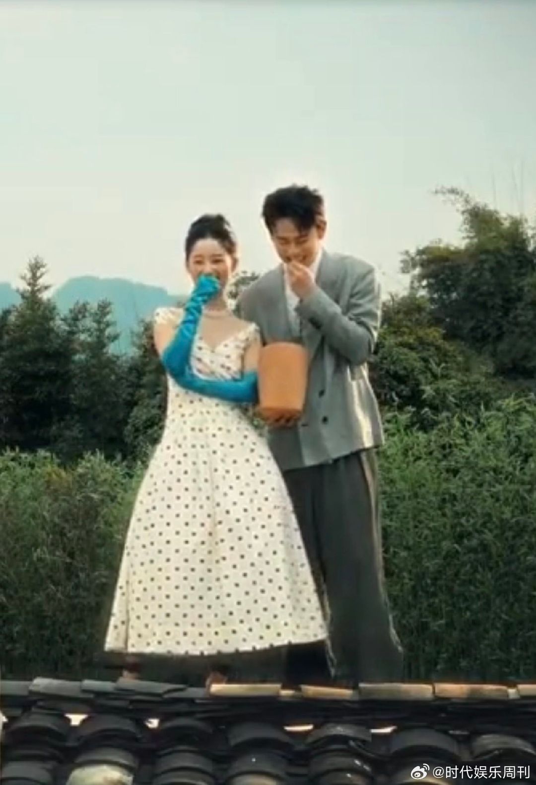 郭晓婷王天辰拍摄杂志路透郭晓婷王天辰杂志拍摄致敬罗马假日 王天辰郭晓婷拍摄杂志路