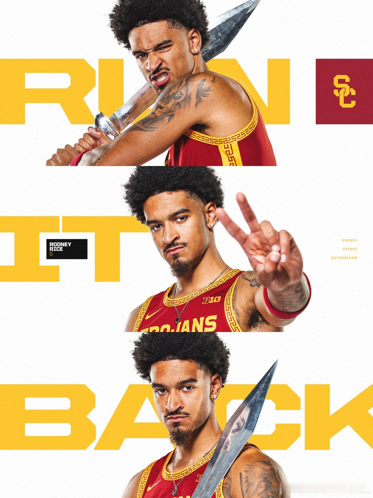 USC男篮球员Rodney Rice近日宣布将回归下赛季。Rodney Rice