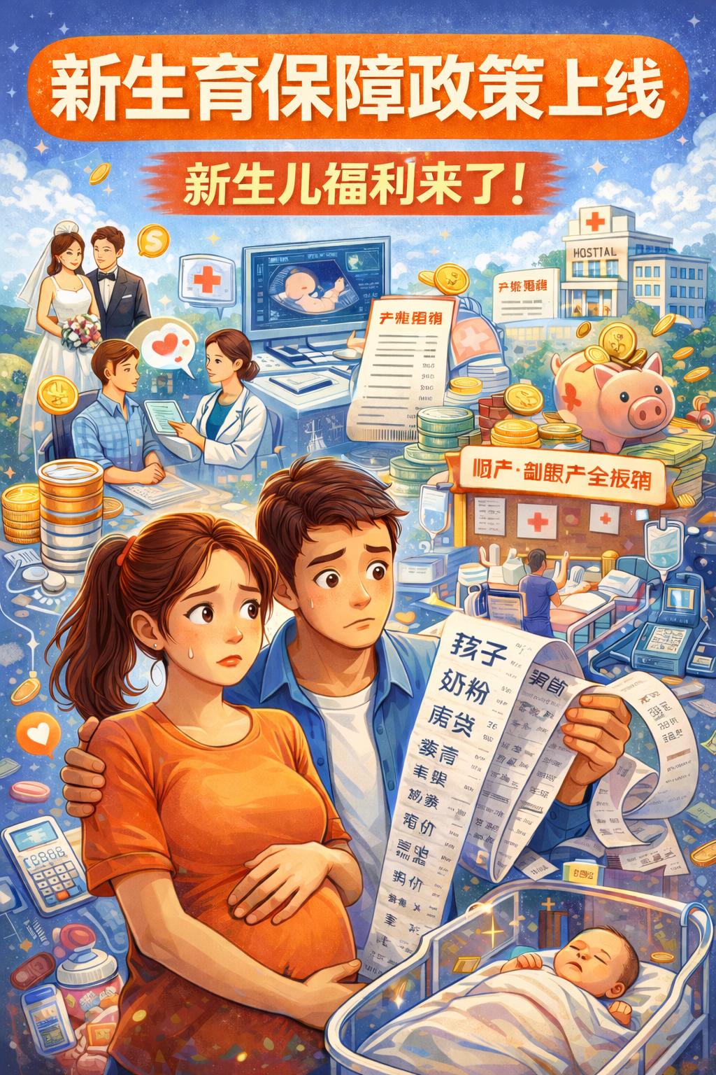 @2026生娃“免单”成真 放开生育你愿意生多胎吗 从1月1日起，国家医保局的新