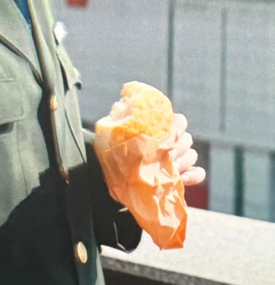 想抢阿亓的菠萝包吃 