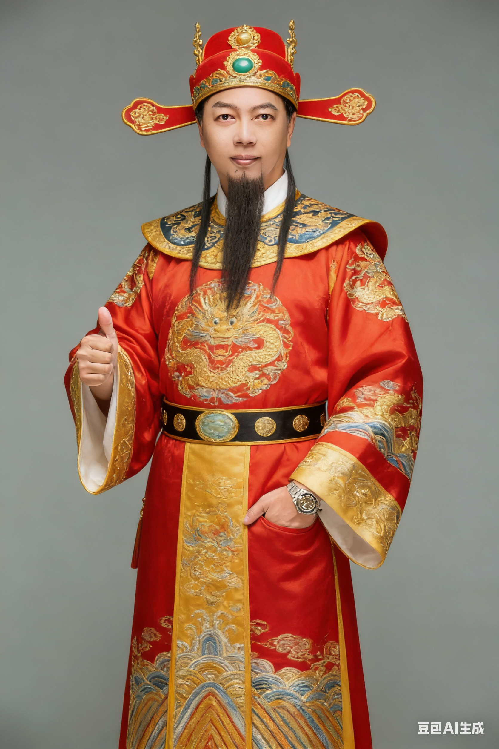 迎财神这张还OK 哈哈哈 大家好 我是财神 