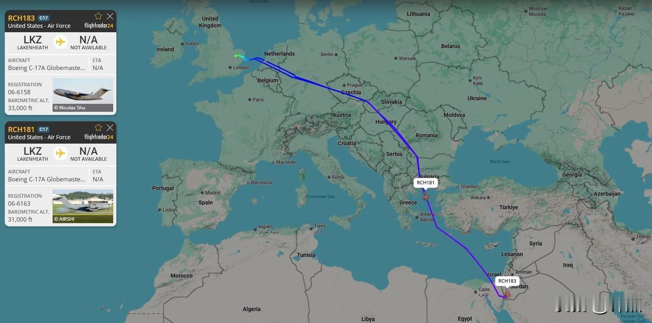 美伊局势再升级？美国空军继续向中东地区进行军事增援。

今天早些时候，美军在英国