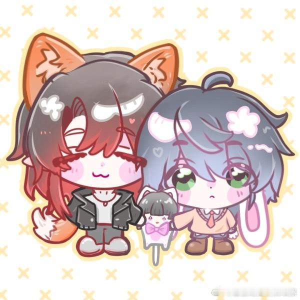 我想练练新学到的☺️☺️夸夸这对宝宝hhnd 宝贝们自带欧西哦🥰🥰😘 