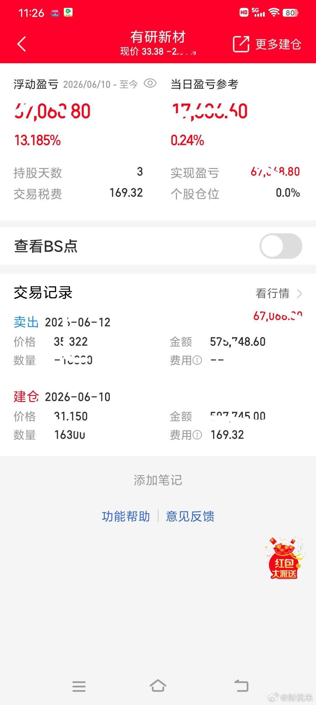 本来还想多格局一秒，结果短线纪律直接把我按在“卖出”键上。刚卖完就开始回调，这波