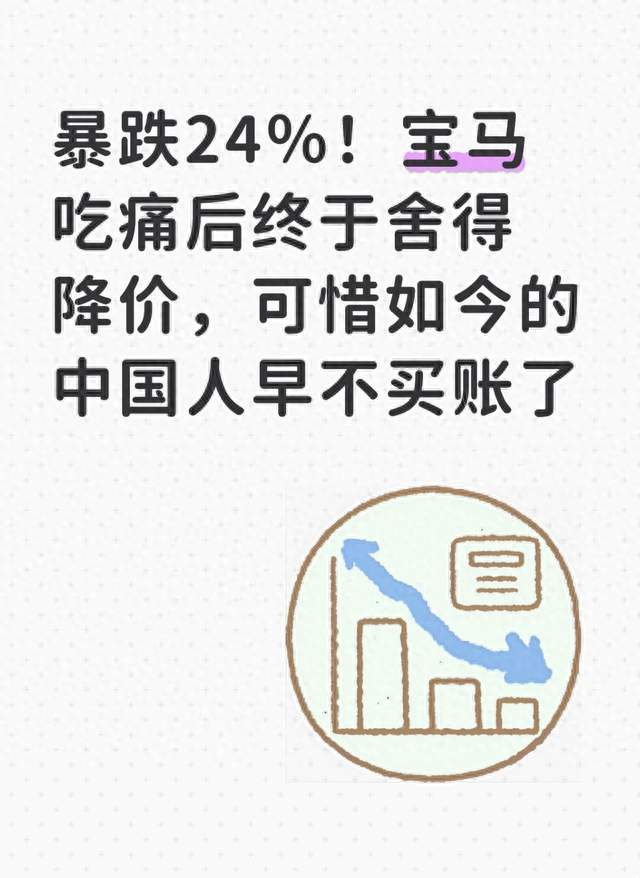 暴跌24％！宝马吃痛后终于舍得降价，可惜如今的中国人早不买账了