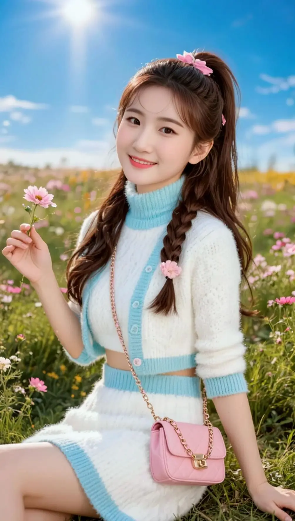 AI田园少女照 ai创作