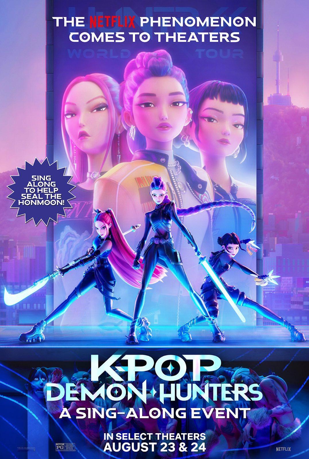 现象级破纪录爆红的Netflix史上最火动画电影Kpop：猎魔女团曝光院线上映新