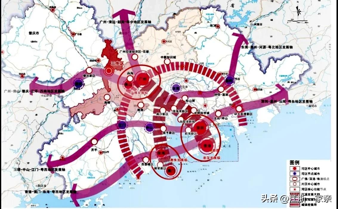 粤港澳大湾区怕是可以住1亿人，广州可以容纳3,000万人，深圳可以容纳2,000