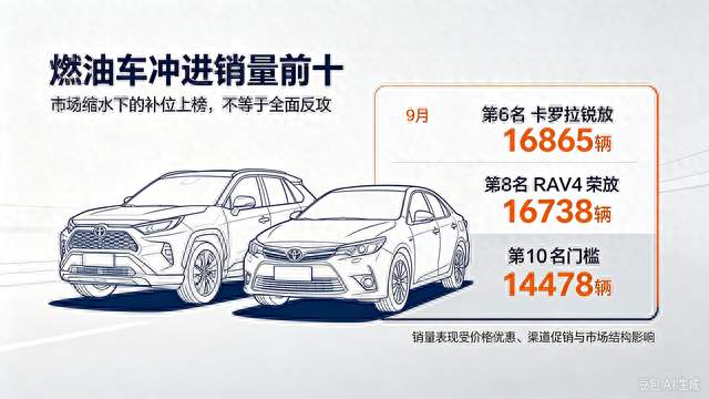 燃油车杀回销量前十！别误以为油车翻身了