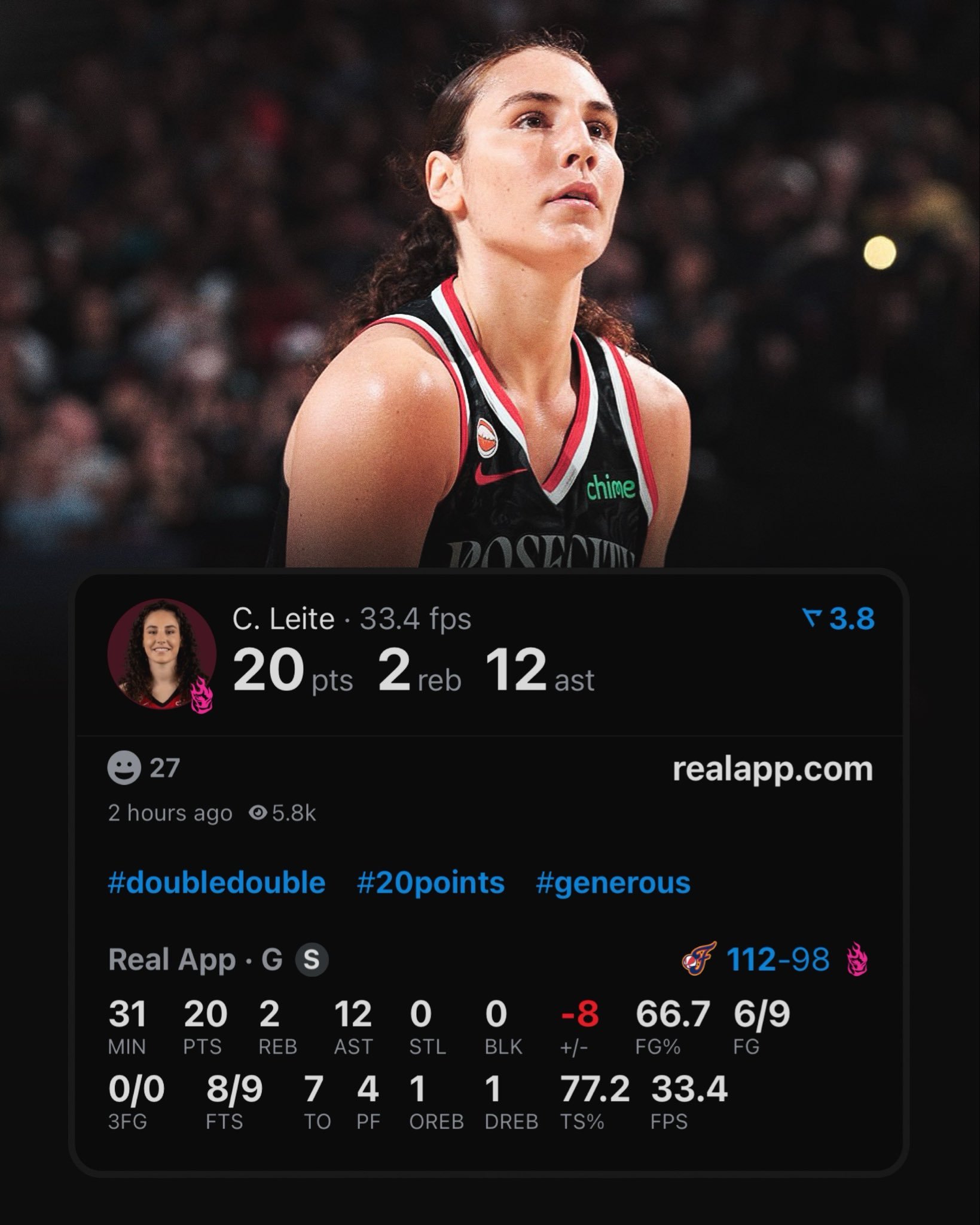 Carla Leite is the youngest player in WN