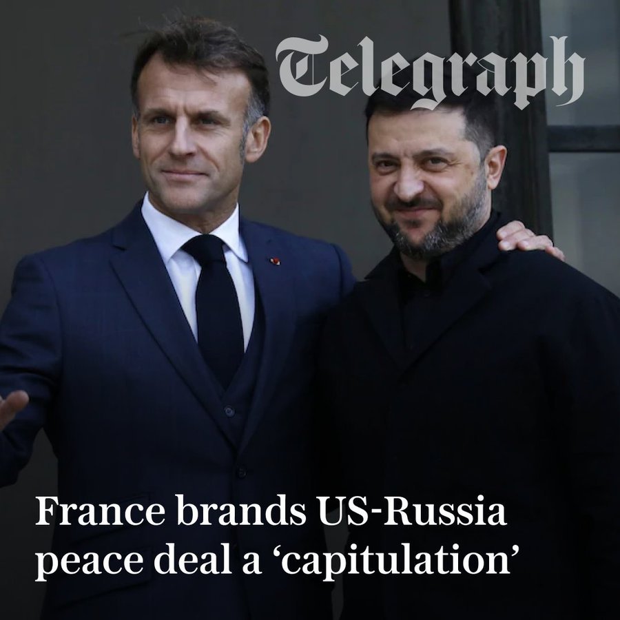 🔴本周华盛顿和莫斯科提出一份包含28点内容的提案后，法国外长让-诺埃尔·巴罗表