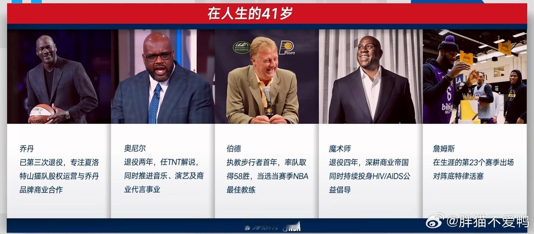 老詹的41岁对比联盟其他大佬的41岁！真的是天壤之别！今天是詹姆斯41岁生日，也