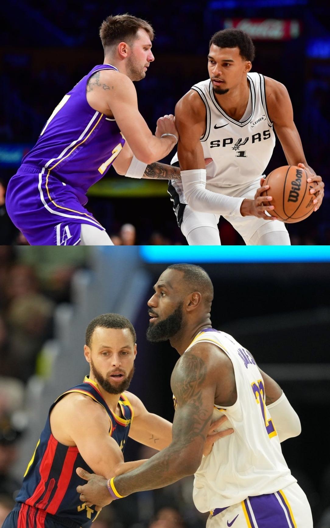 NBA官方发榜，本赛季社交媒体播放总次数排名：卢卡8.45亿次文班7.08亿次库