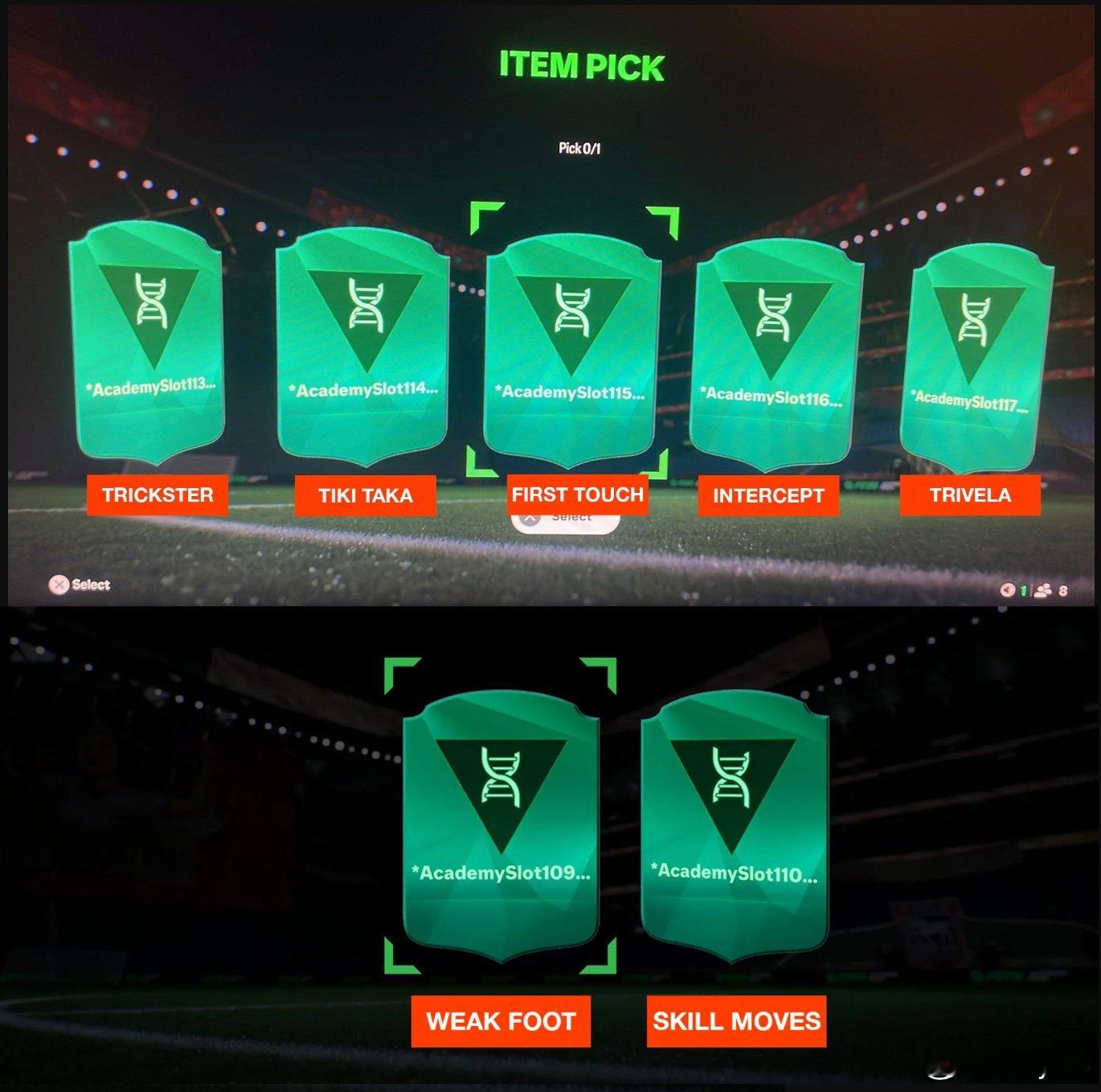 明日之星进化由于进化物品描述没有更新，在游戏中显示为乱码。具体可以参照以下，注意