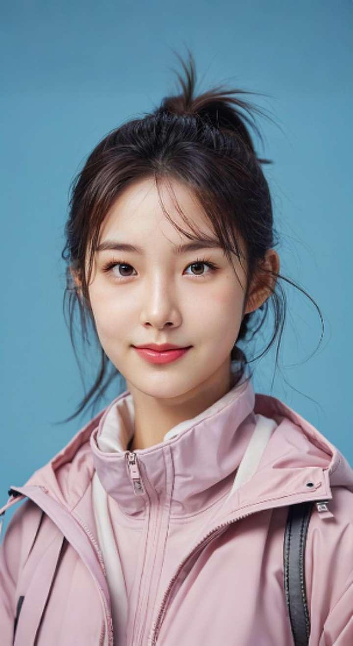 AI扩图 AI甜美证件风