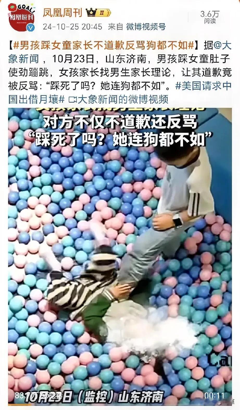 每一个熊孩子背后，都有一个熊家长，养不教，父之过。
现在放纵不好好教，以后总会有
