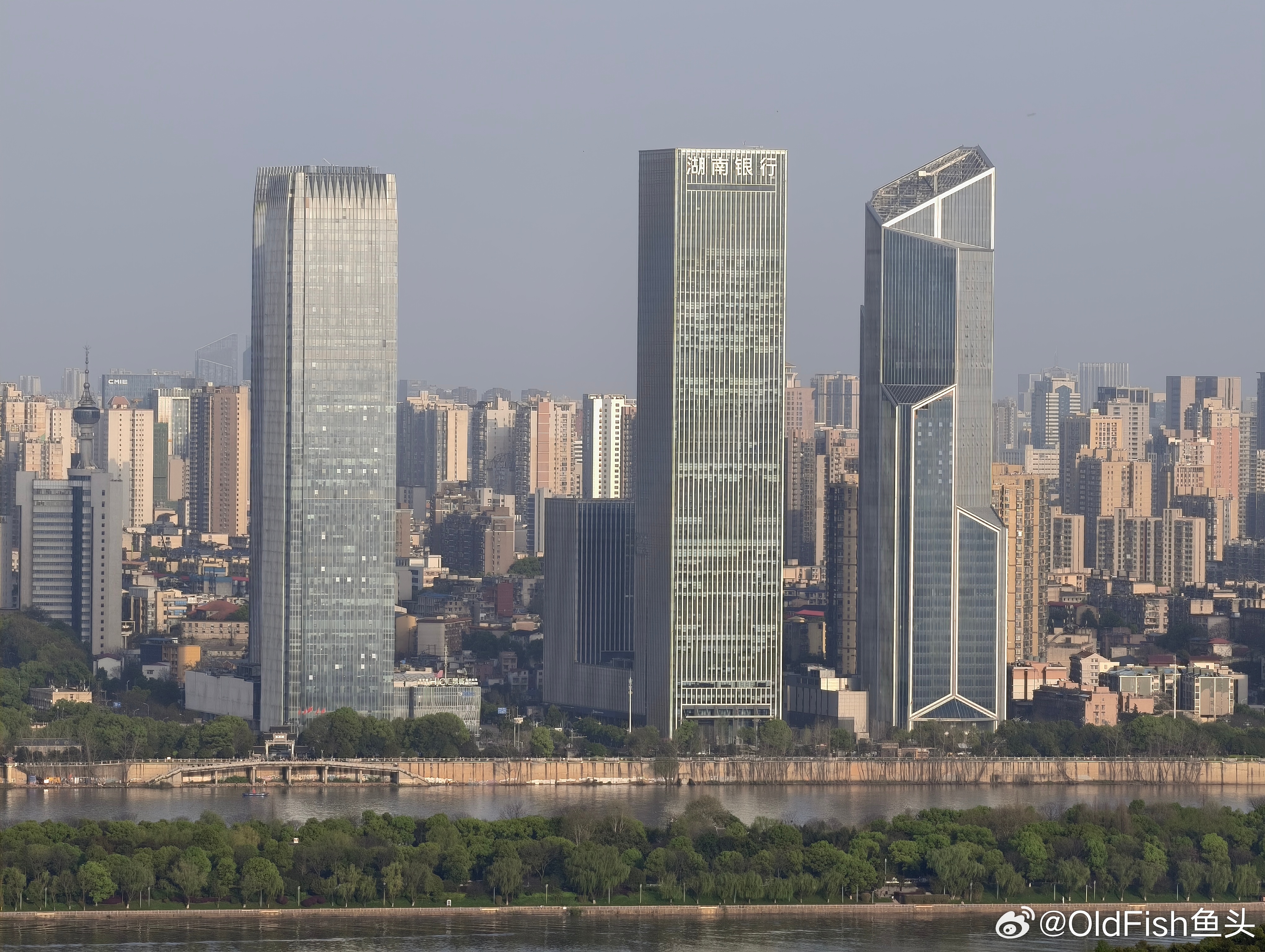 岳麓山上看长沙 长沙·岳麓山山顶