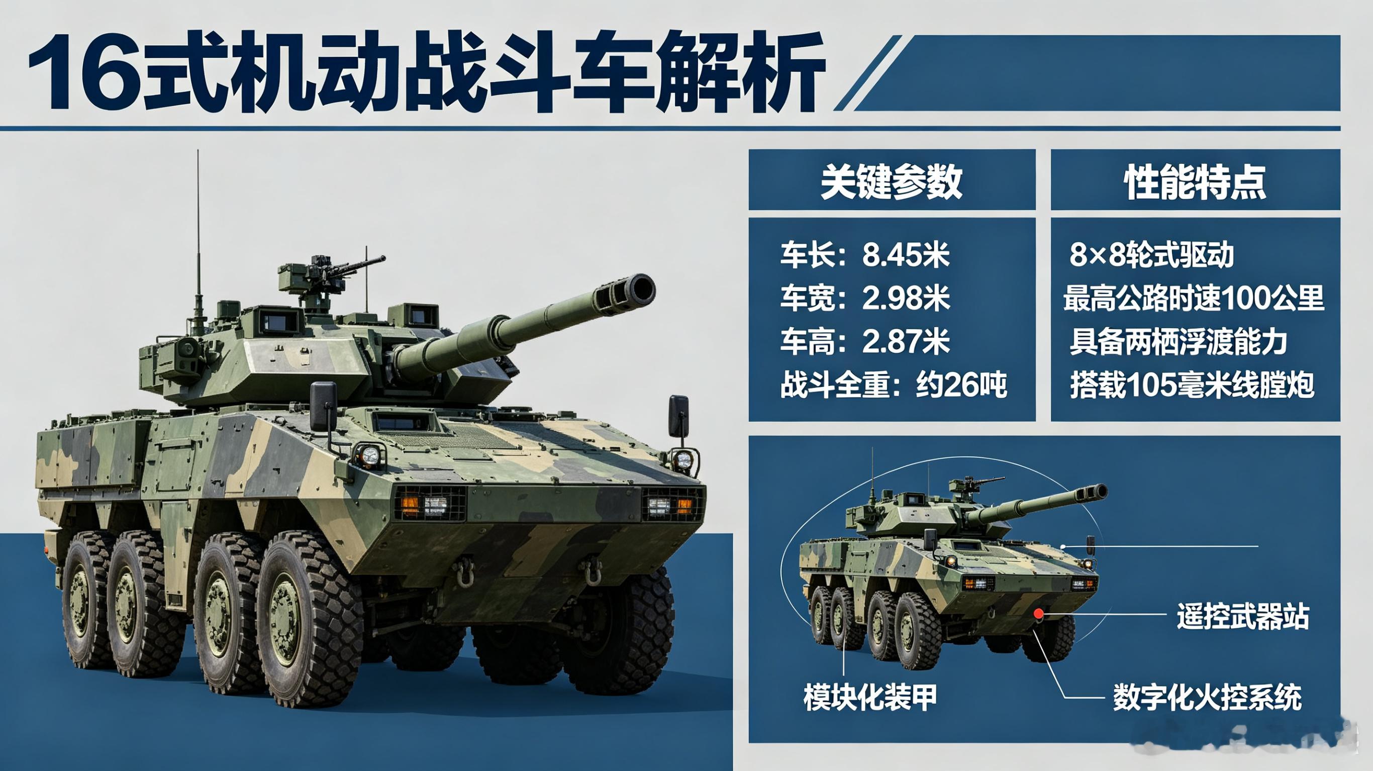 每天认识一件兵器——16式机动战斗车今天聊聊日本陆上自卫队的“快速反应轻骑兵”—