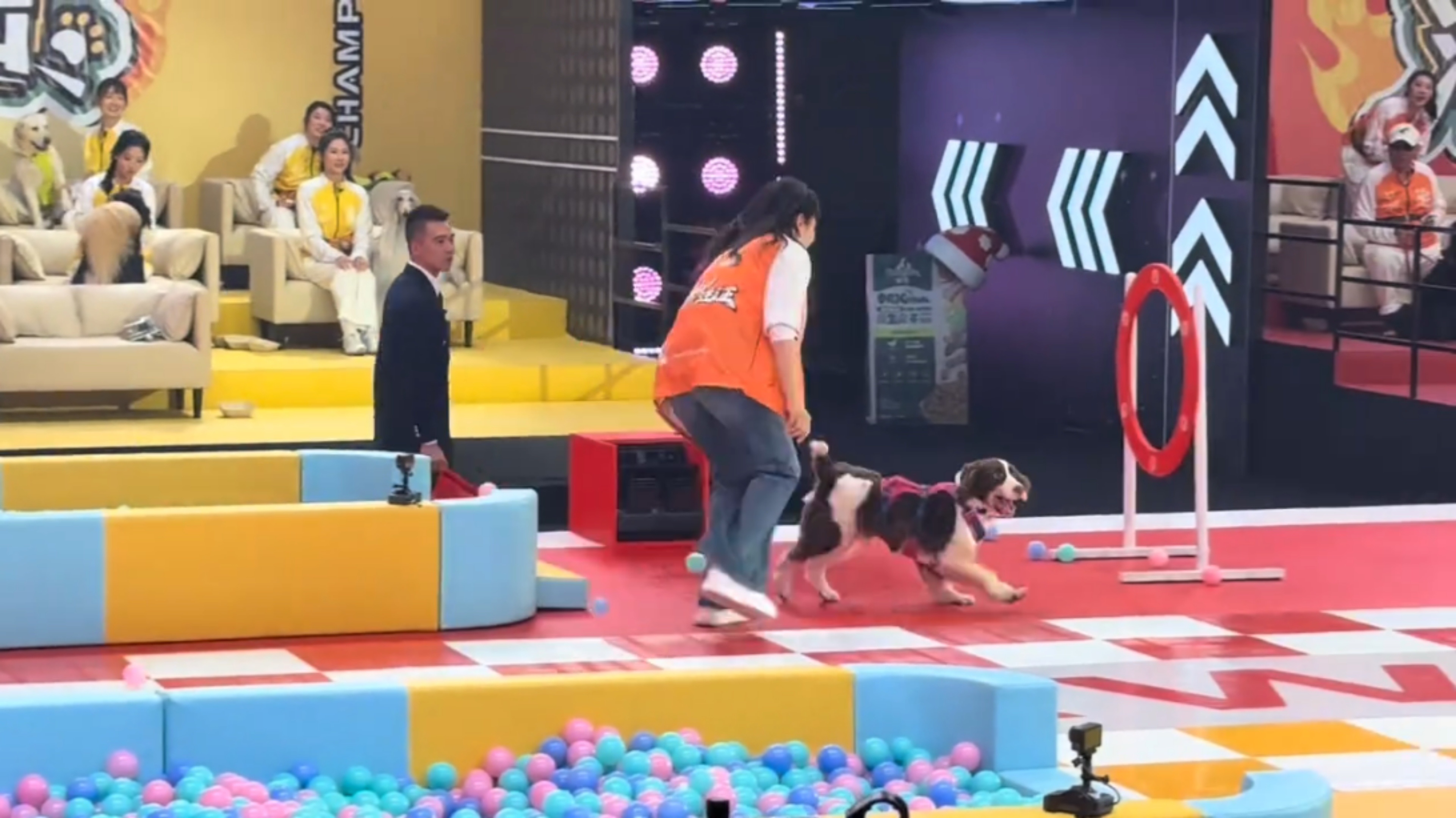 查理妈刘涛女士这是跑腿抽筋了