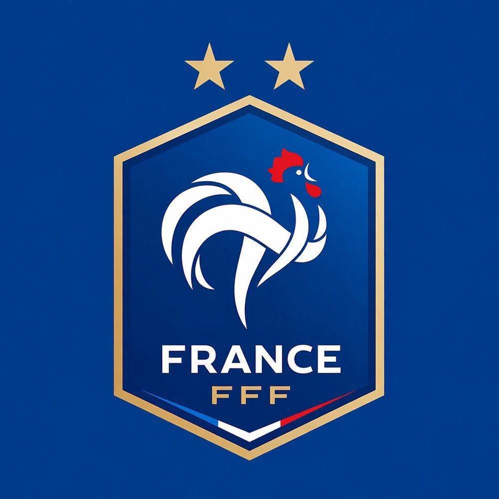 （右圖）法國足總發佈國家隊新隊徽。🇫🇷🐓 