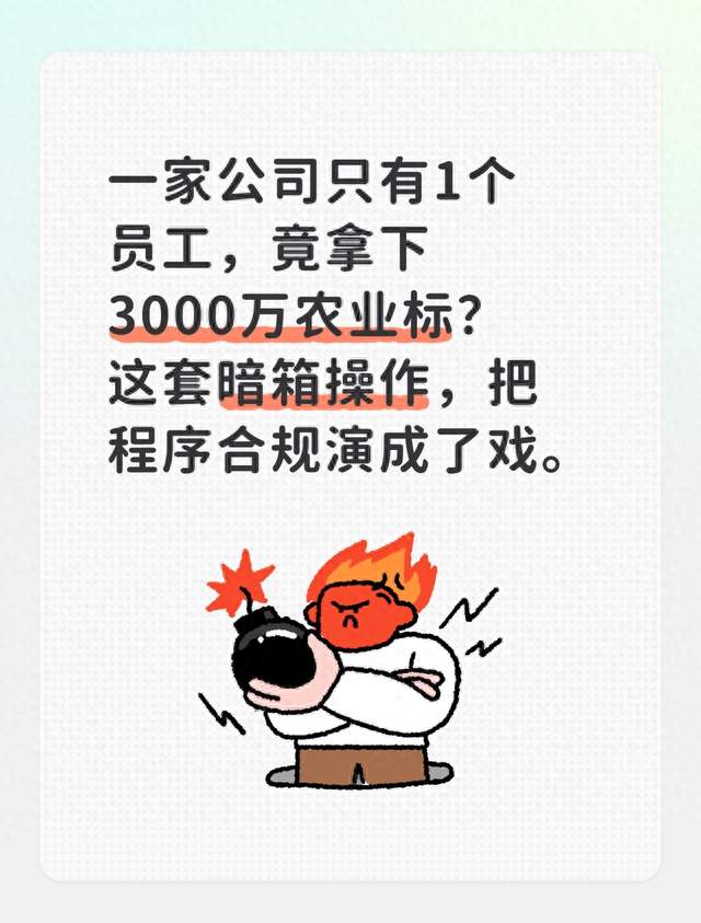 1人公司中标3000万背后：别让空壳陪标啃掉民生红利