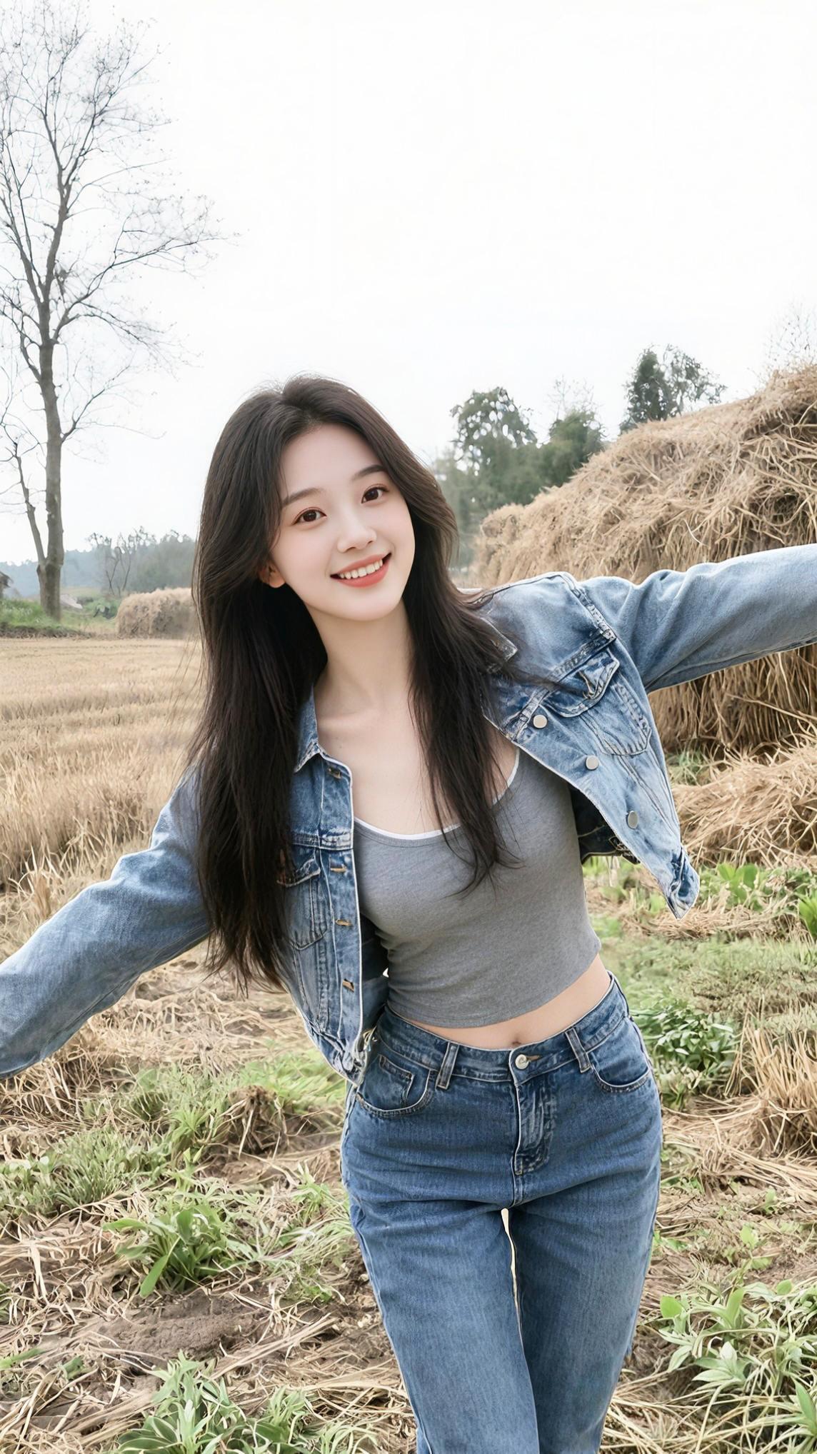 别人都觉得我开朗爱笑，只有我自己清楚，心里早是一片荒芜🌹   美女 农村生活 