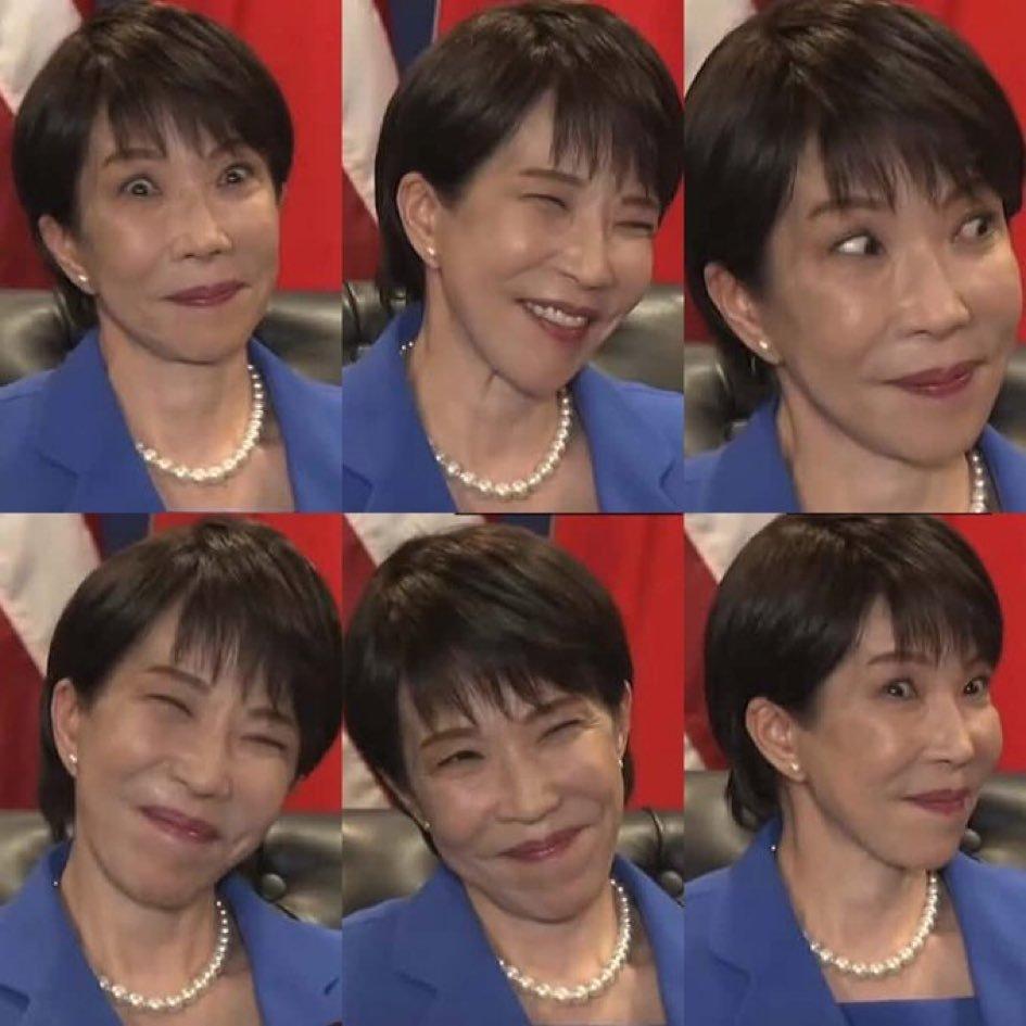 她大概以为这样的表情很酷，除了轻浮，还能用什么词，这都跟谁学的？

嘴巴咕哝咕哝
