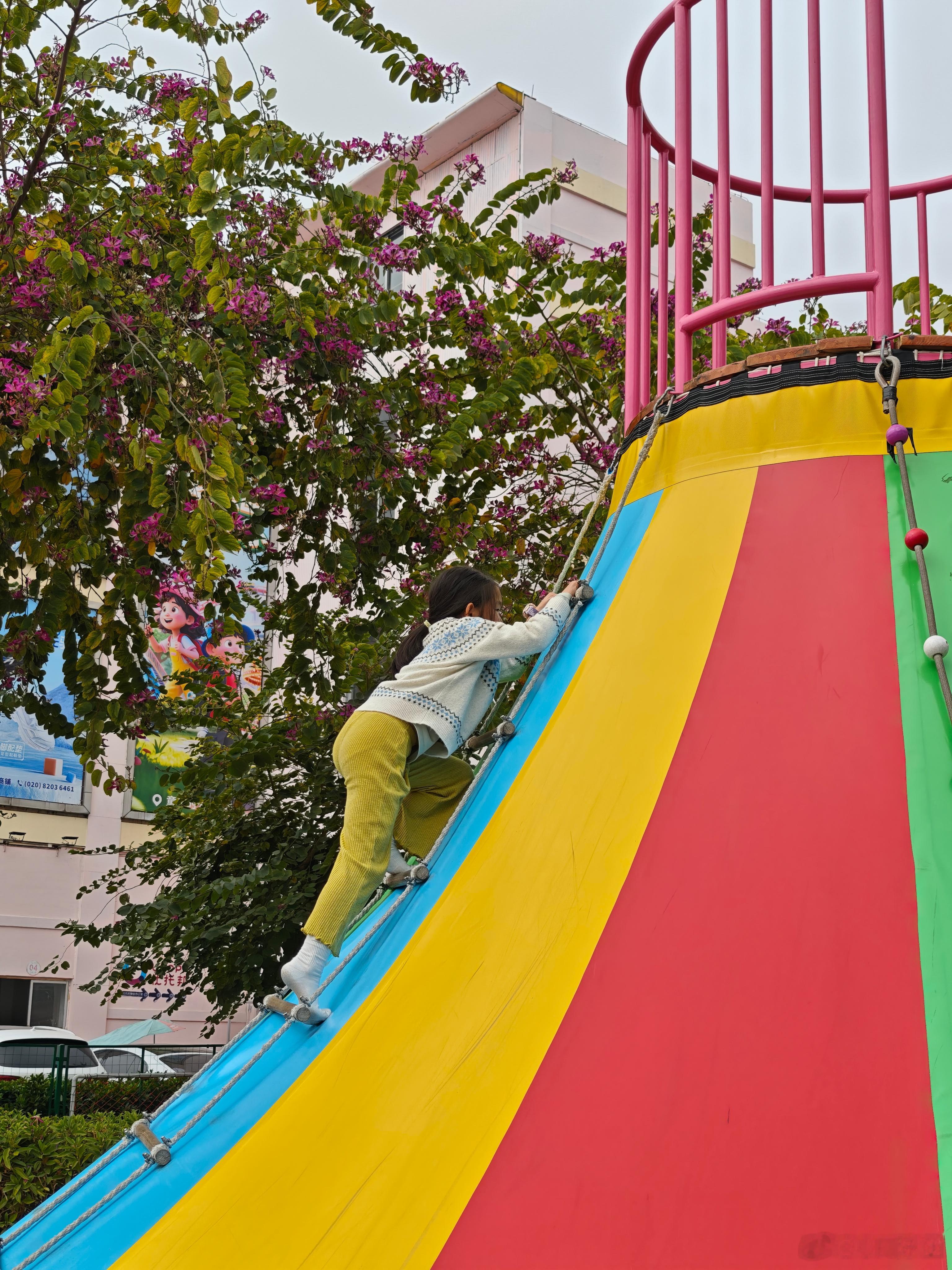 小公主已经进入寒假模式，在这游乐园玩了一下午，电量太充足了！老父亲的续航跟不上啊