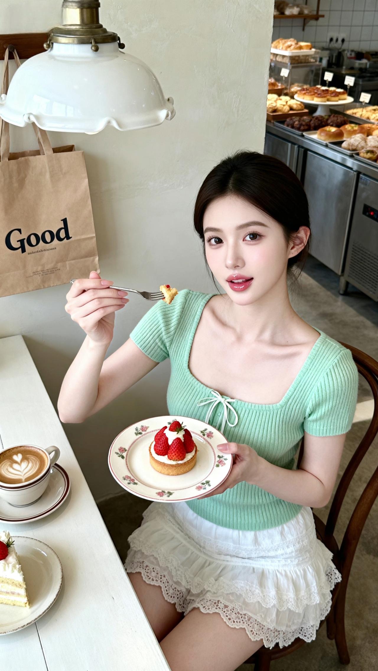 甜品店氛围感拍摄，天呐，这样拍也太美了吧！氛围感十足！

姿势 摄影约拍 oot