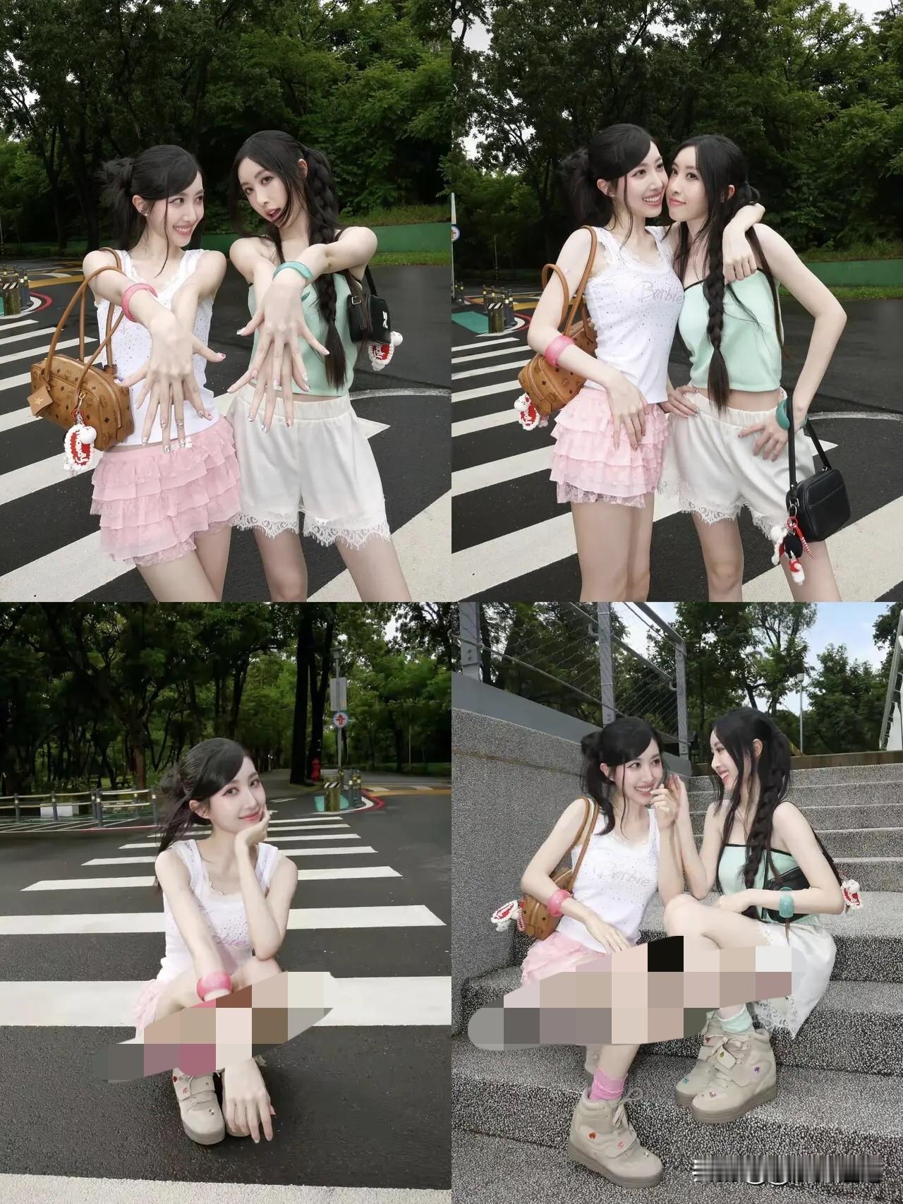 这么一对比之下，还是白色衣服的女生漂亮一些，不接受反驳！