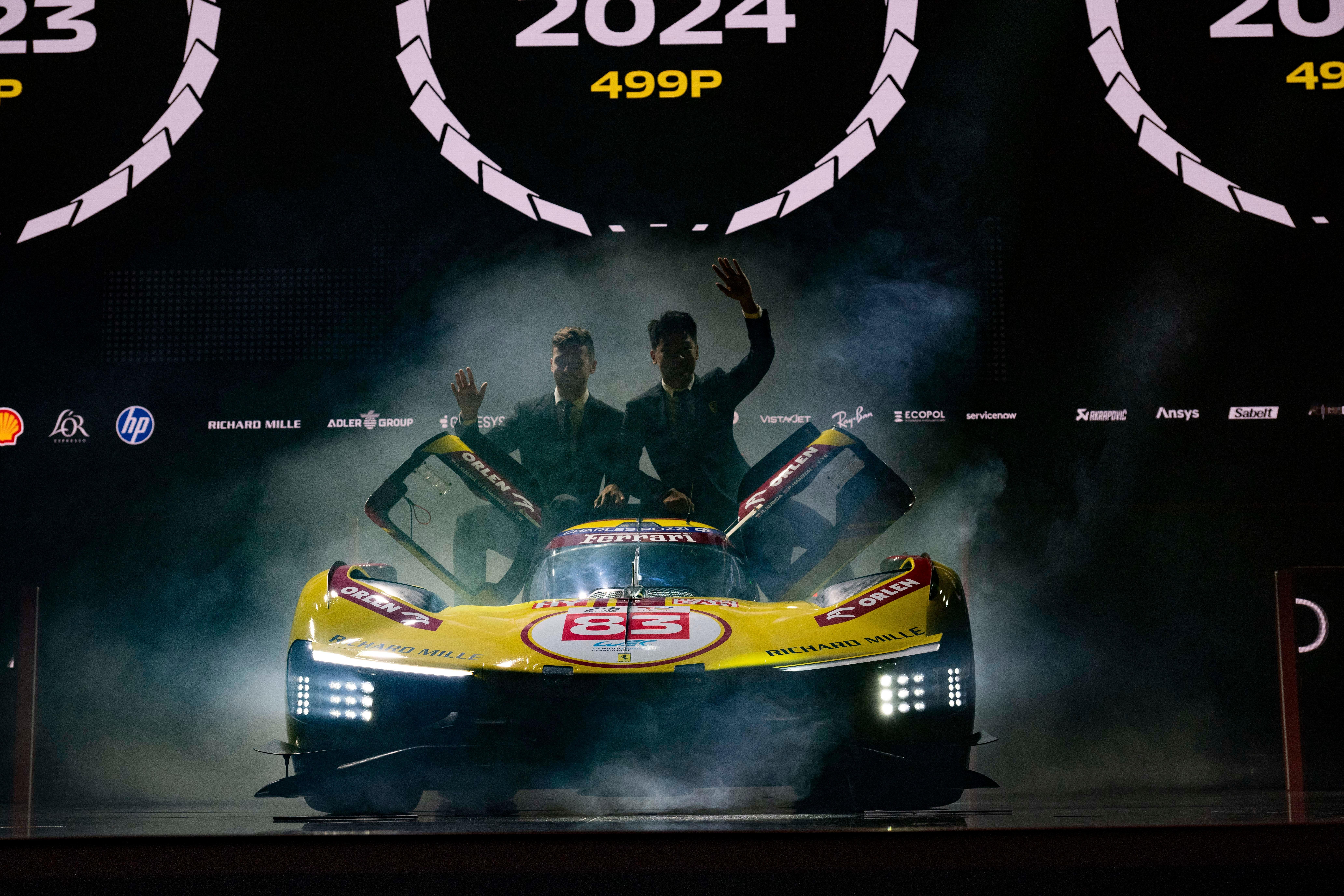 法拉利挑战赛冠军典礼2025勒芒24小时耐力赛 冠军🏆83号车组全场焦点，叶一