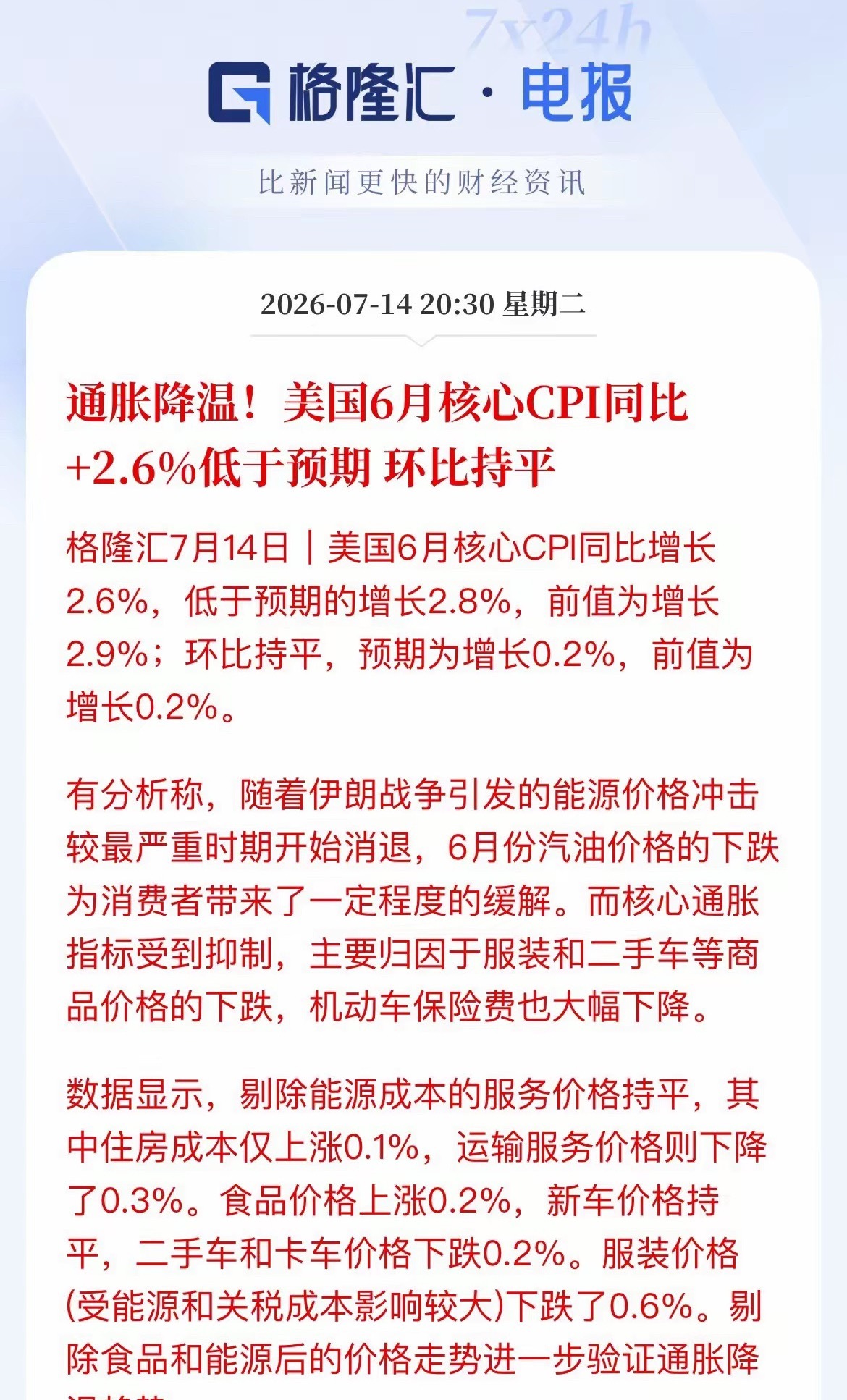 大利好！美国CPI爆冷，降息预期升温，A股翻身时机来了？晚间，外围传来重磅利好。