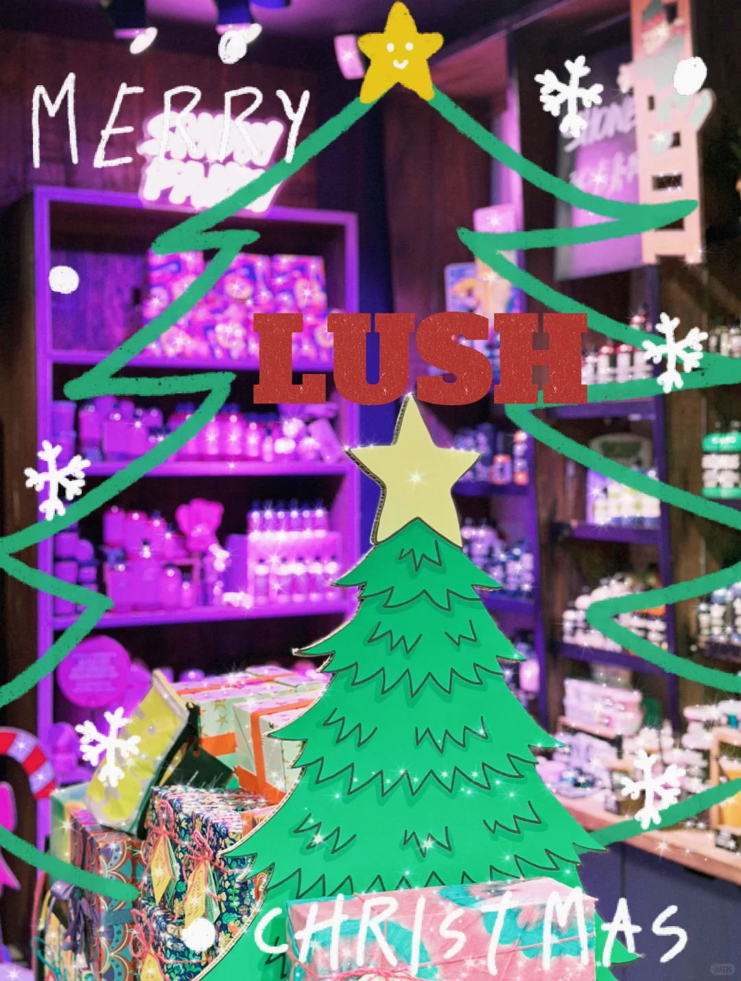 澳门🇲🇴lush2024圣诞礼盒有点好看喔🎄