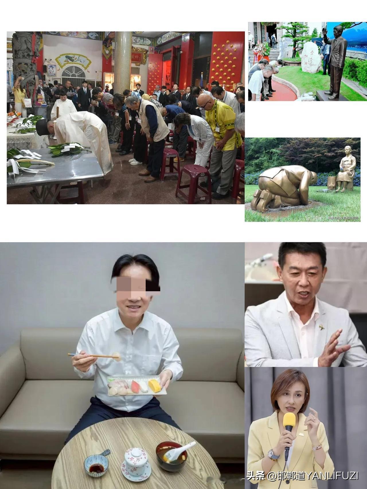 邱议莹、许智杰与日本战犯后代一起在高雄红毛港保安堂拜鬼。
11月22日夜，邱议莹