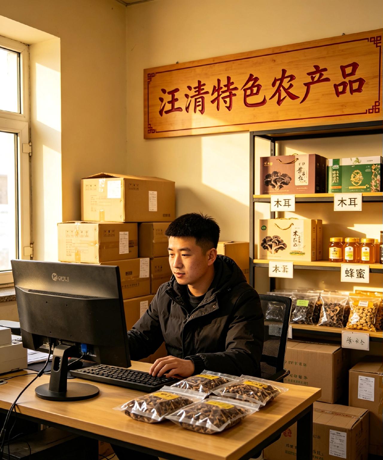 汪清86出生小伙放弃城市优异生活，回乡开电商

        大城市写字楼里的