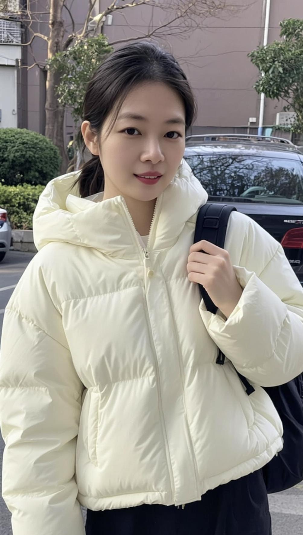 AI清新生活照 清纯甜美女孩 清纯甜美优雅气质 肤白貌美气质佳 羽绒服抖音ai创