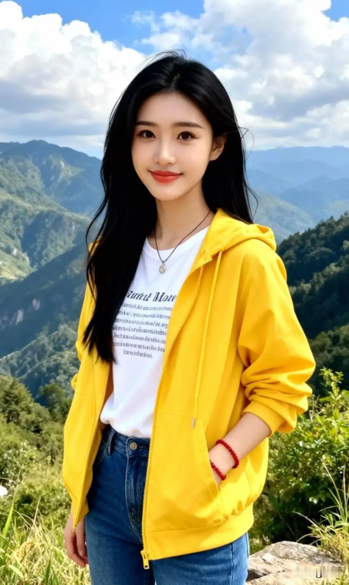 元气少女🌞黄色卫衣💛山野探险🌿卫衣女休闲风 黄色运动套装 奶黄色卫衣外套 