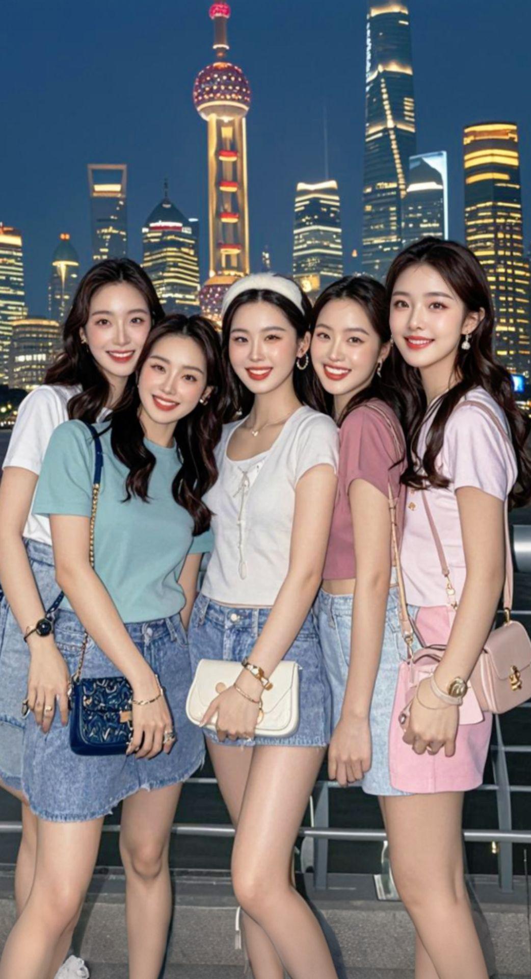 AI扩图 AI外滩闺蜜之约