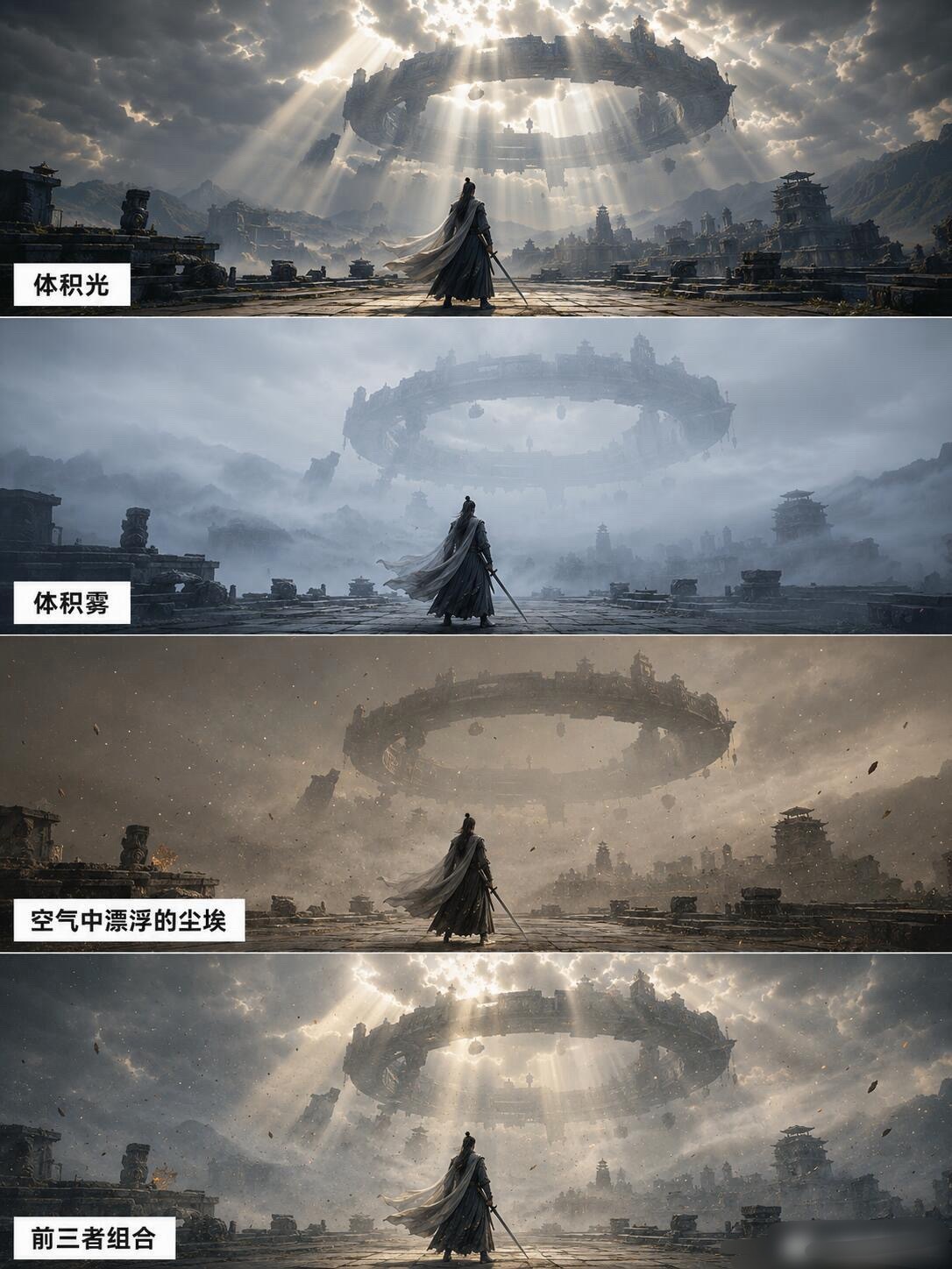 几组对比图，把AI绘画提示词说明白了 