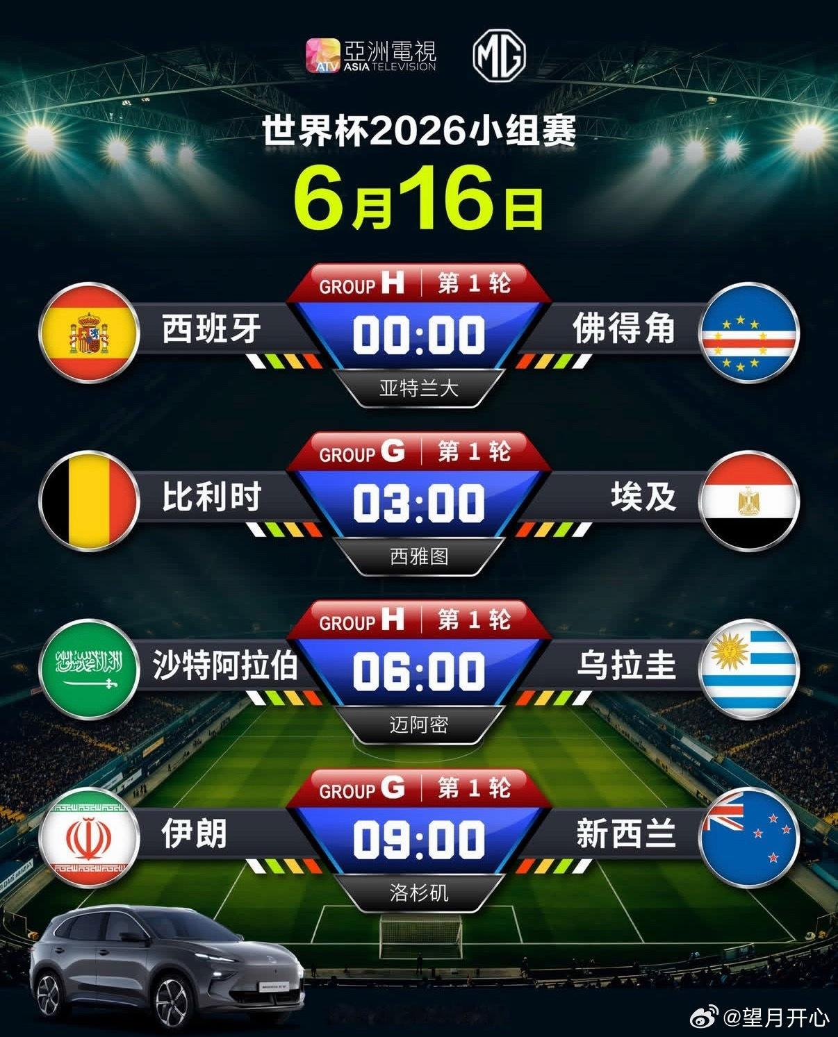 【美加墨世界杯6月16日赛程】大v观赛团围观世界杯 00:00西班牙🆚佛得角0