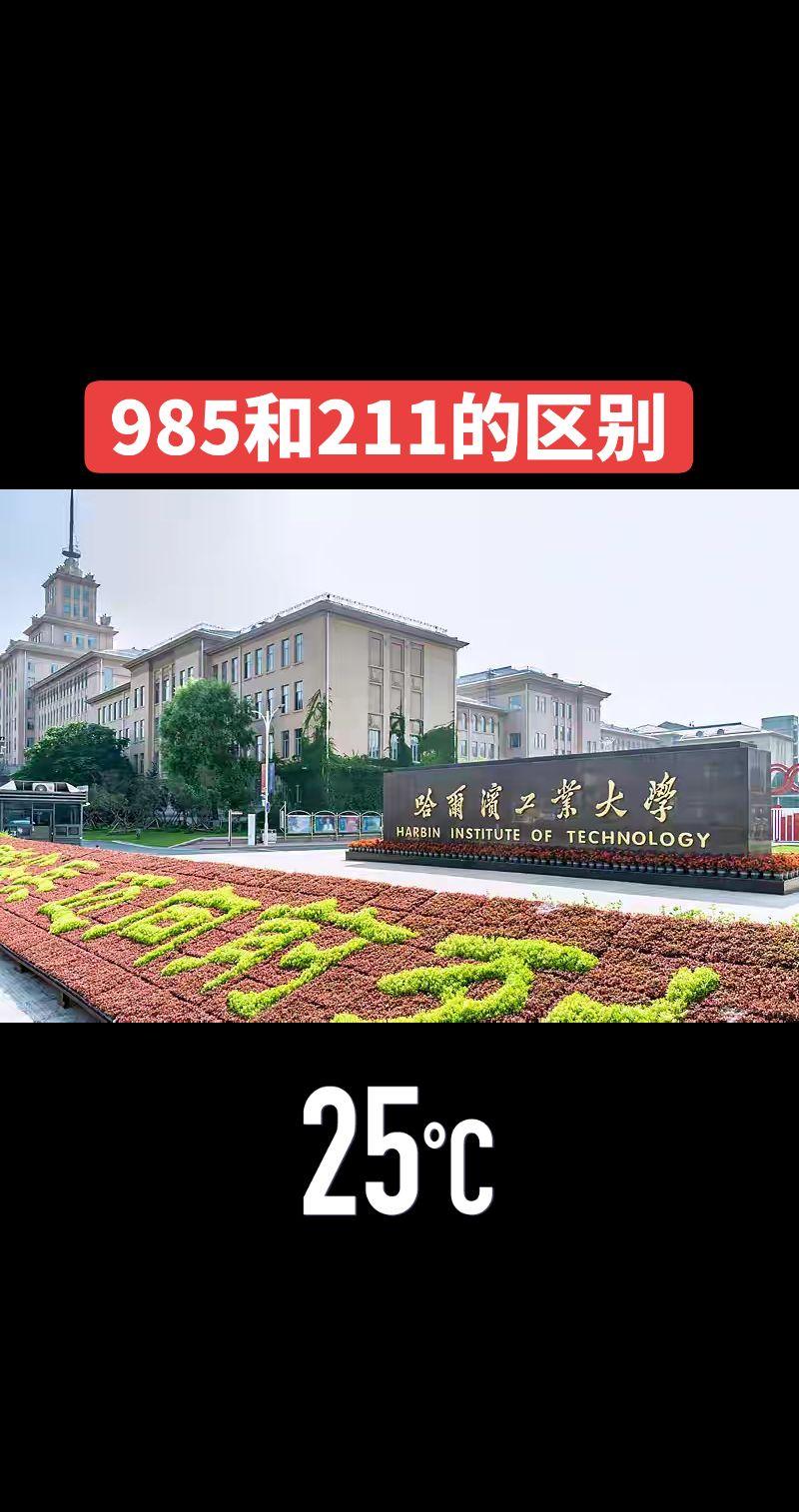 🎓哈工大封面也太戳了！985和211的区别？点开看答案！✨