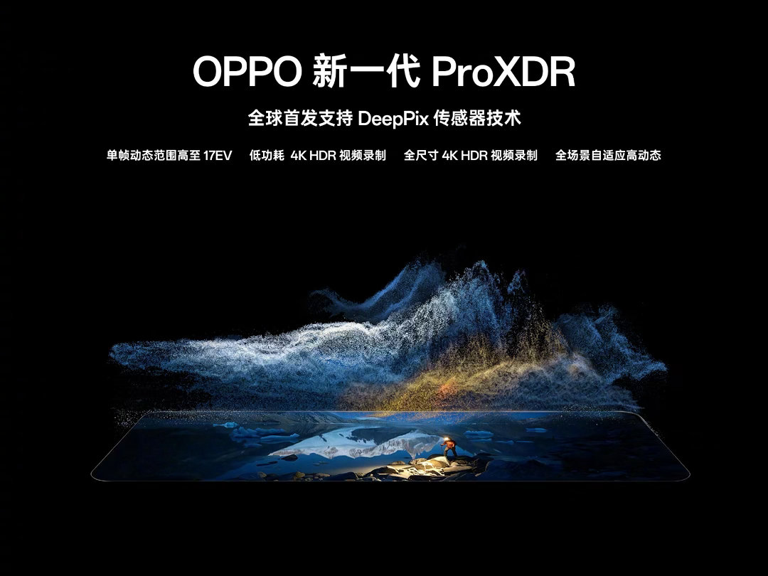 OPPO正式推出新一代ProXDR影像技术，打通感光、处理到显示全链路，单帧动态