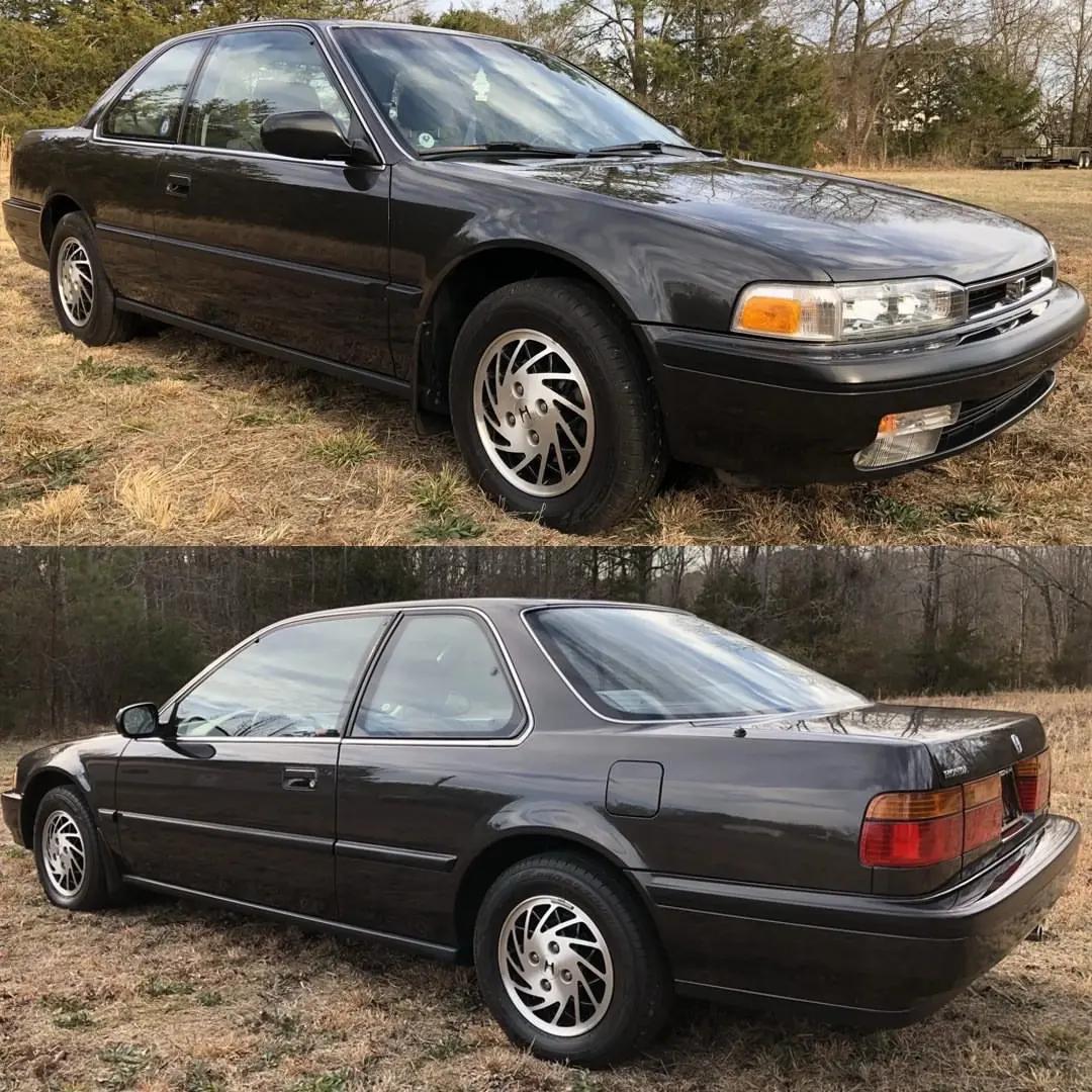 这台1990年Honda Accord LX 双门轿跑，里程仅约50,000英里